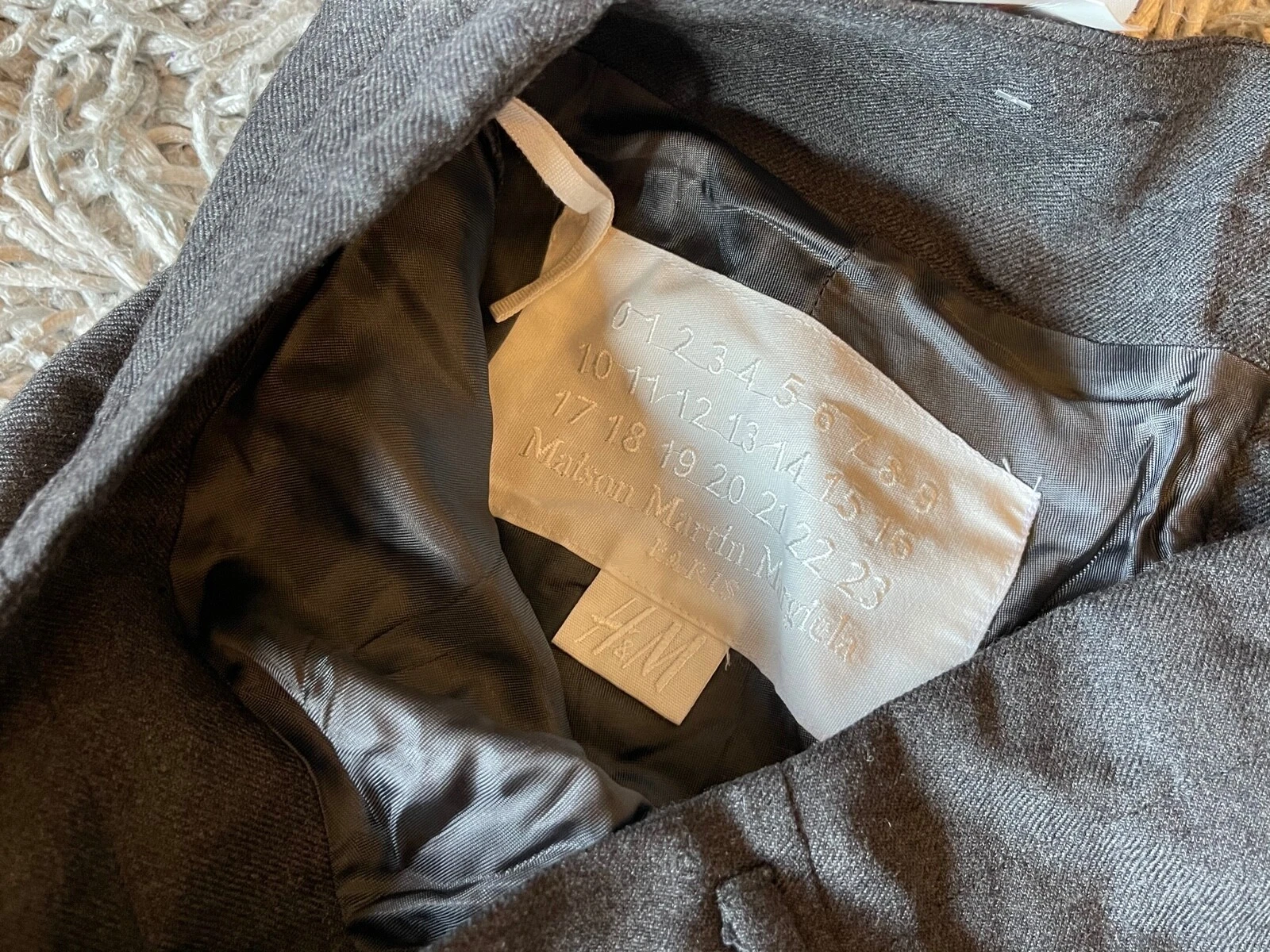 MAISON MARGIELA MINIGONNA MAISON MARTIN MARGIELA X H&M RIEDIZIONE PANTALONI 1989 UK 10 US 6 36 90