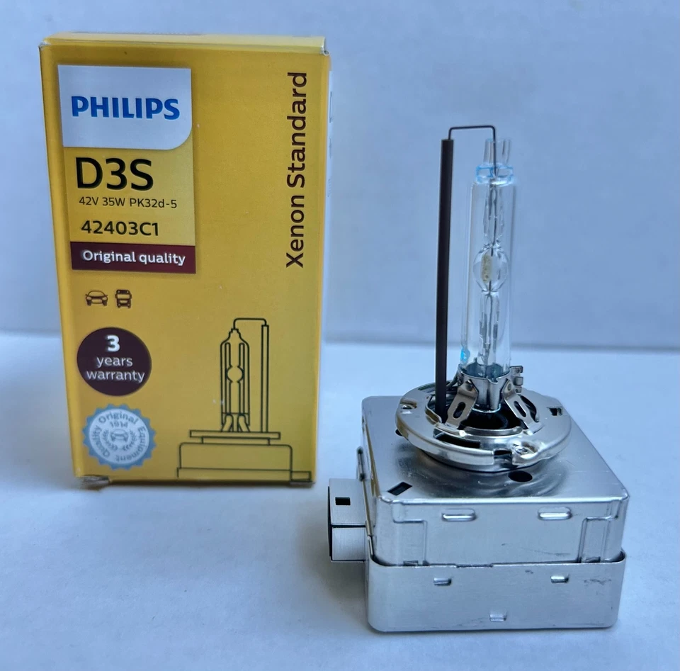 全新原始设备制造商 D3S 灯泡和夹子 适用于道奇氙气车头灯固定环支架 — 第 3/4 张图片