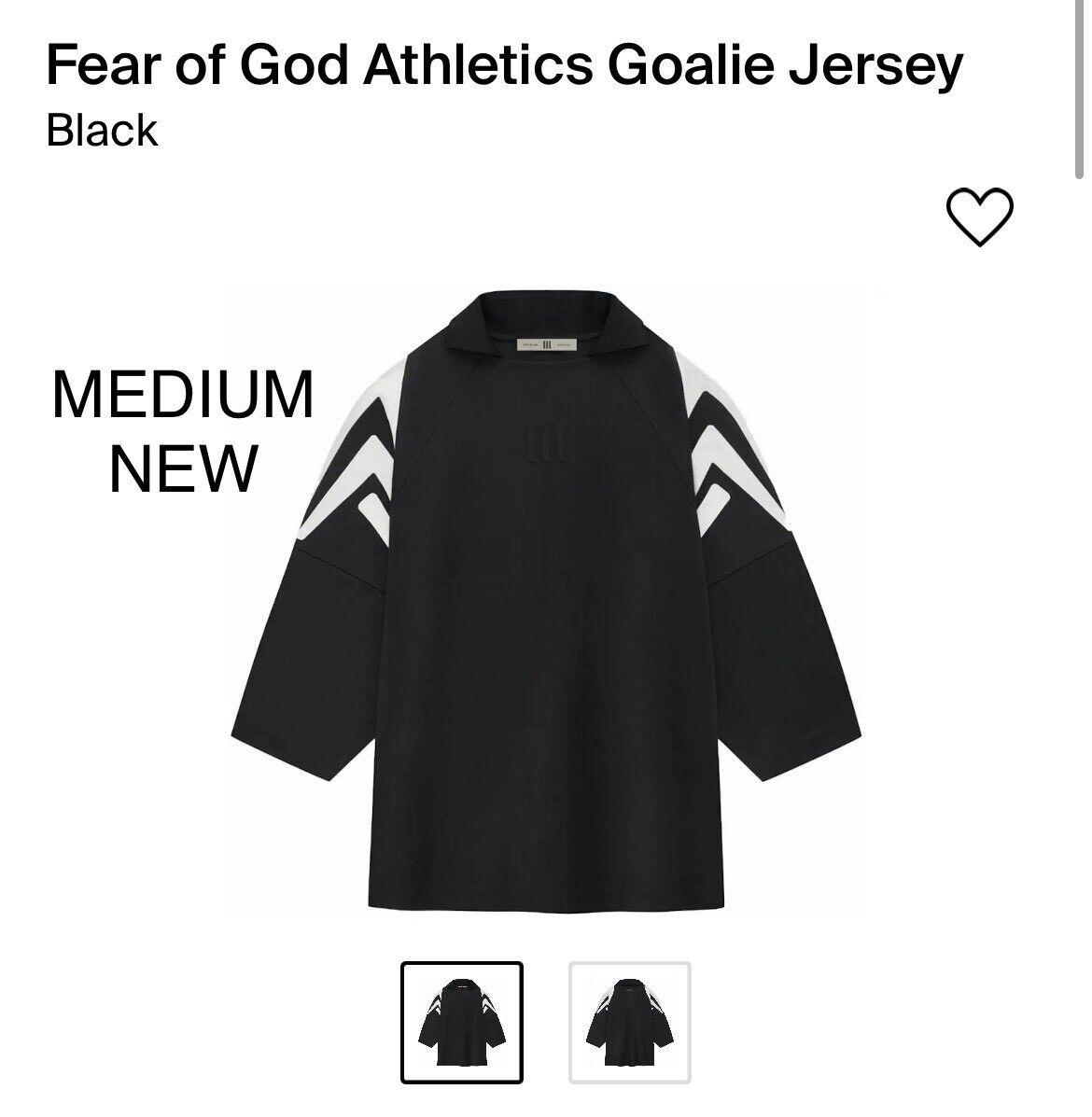 Adidas Fear Of God Athletics Goalie Jersey Medium New | eBay Adidas Fear Of God Athletics Goalie Jersey Medium New | eBay