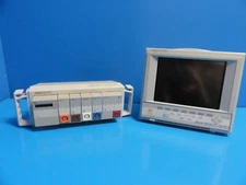 AGILENT V24C PATIENT CARE MONITOR W/ NBP HOSE SpO2 SENSOR & ECG LEADS~14546
