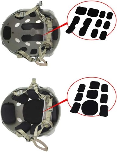 Juego de 19 kits de acolchado de espuma de repuesto para casco táctico para motocicleta accesorios - Imagen 10 de 10