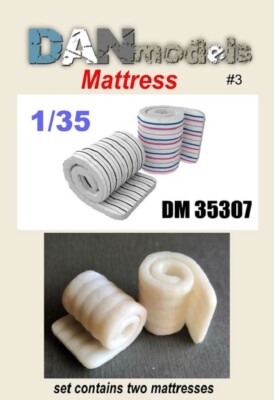 Dan Models 35307 Material for dioramas. Resin 3D 1:35 Twisted mattresses model