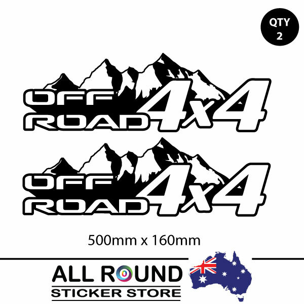 Autocollants Stickers 4x4 Off-road SUV - Dimensions 19x9,5 Cm - Marque Ritrama Italie - Neuf