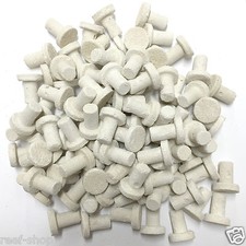 100 Cured Coral Frag Plugs for Live Coral Propegation Aragonite Frag Plugs