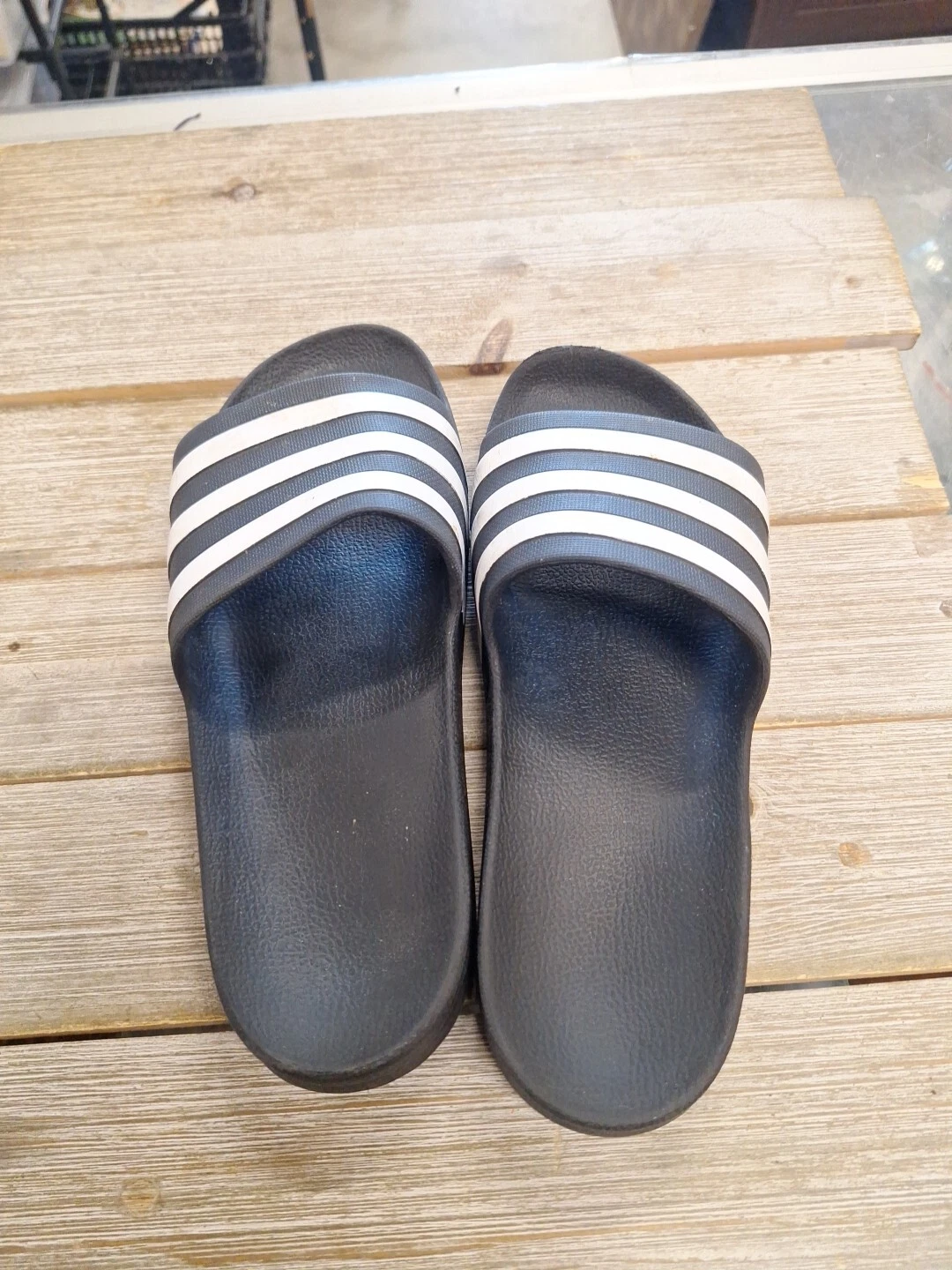 Sandles slip on nere Adidas taglia 8