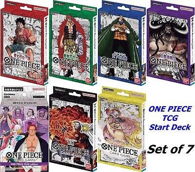 Jogo de cartas One Piece Starter Deck conjunto completo de 7