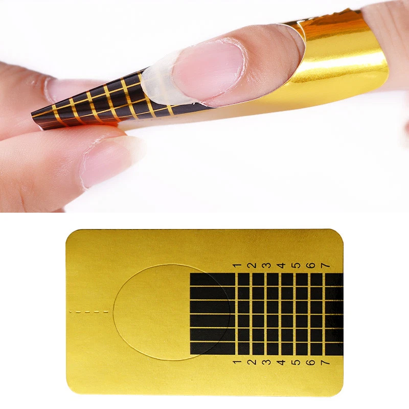 Nail Forms Nail Art Sticker Self Adhesive Extension Guide Acrylic Tips UV Gel