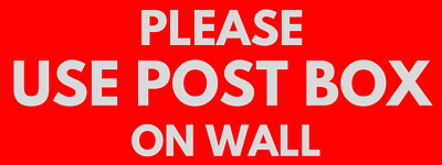 GEBRAUCH BRIEFKASTEN AN WAND Lieferanleitung Aufkleber FÜR POST