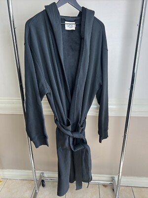 UGG  Men s Leeland Robe (1131457) Black Size L/XL NWOT