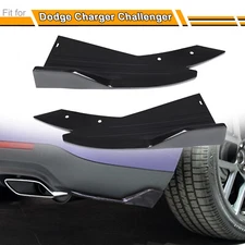For Dodge Charger Challenger SRT Side Skirts Rear Bumper Lip Diffuser Shark Fin
