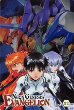 Evangelion Trading Card Wafers 2072717 CLSP-02 FOIL Red Shinji Ikari Asuka Rei