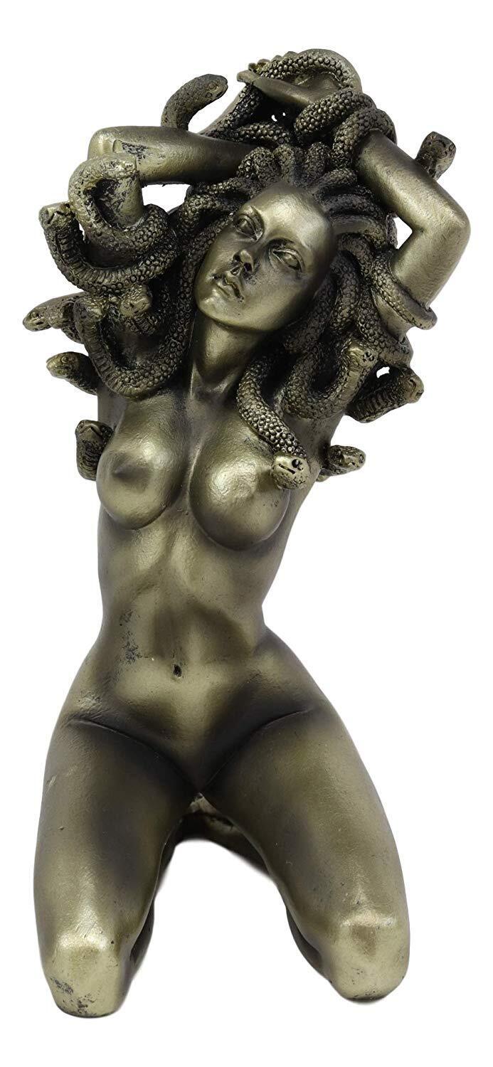 Ebros Greek Mythology Gorgon Goddess Medusa Head with Hair of Snakes W–  Ebros Gift