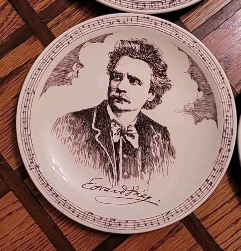 Vintage Vernon Kilns Ceramic Plate Composers (Set of 8) Classical Music - Picture 6 of 19