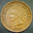 VF 1882 1C Indian Head Cent