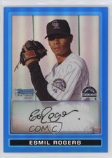 2009 Bowman Chrome Prospects Blue Refractor /150 Esmil Rogers #BCP46 0q3