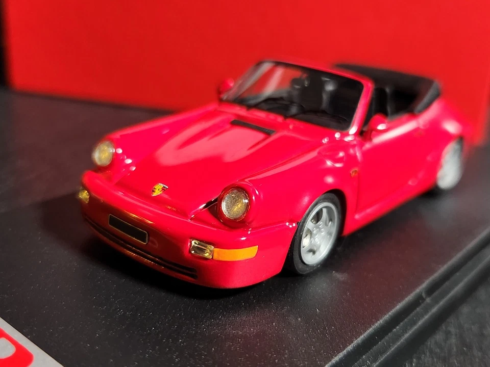MR COLLECTION MODELS PORSCHE CARRERA 2 RED CABRIOLET 1:43 MIB COA 84 of 499 - Image 3 of 4