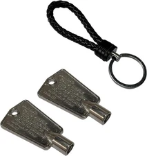 Metal Freezer Door Keys for Frigidaire Kenmore Electrolux, 2 Pack, Compare Part