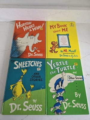 Vintage Dr. Seuss lot of 4 Children's Hardcover Books My Book About Me 