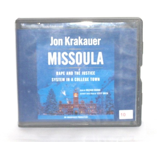 BOOK/AUDIOBOOK CD Jon Krakauer Rape Crime Justice University of Montana MISSOULA - Picture 1 of 1