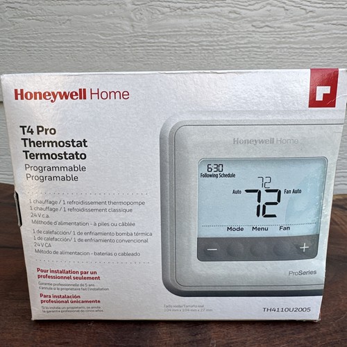 Nuovo Honeywell Home T4 Pro Termostato Programmabile TH4110U2005 Piastra di Copertura SIGILLATO - Foto 4 di 14