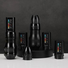 New EXO Wireless Tattoo Machine Kit Powerful Coreless Motor Chargeable 2 Battery