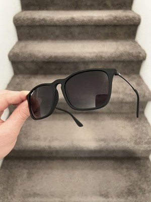 NEW Ray-Ban Chris Polarized RB4187 4187 Black Gradient Lens Size 54/18
