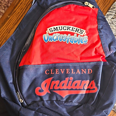 Smucker's Uncrustables Cleveland Indians MLB Backpack Blue/Red
