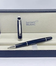 Montblanc Mesterstuck Roller Black Body + Silver Clips Ballpoint Pen I Black Ink