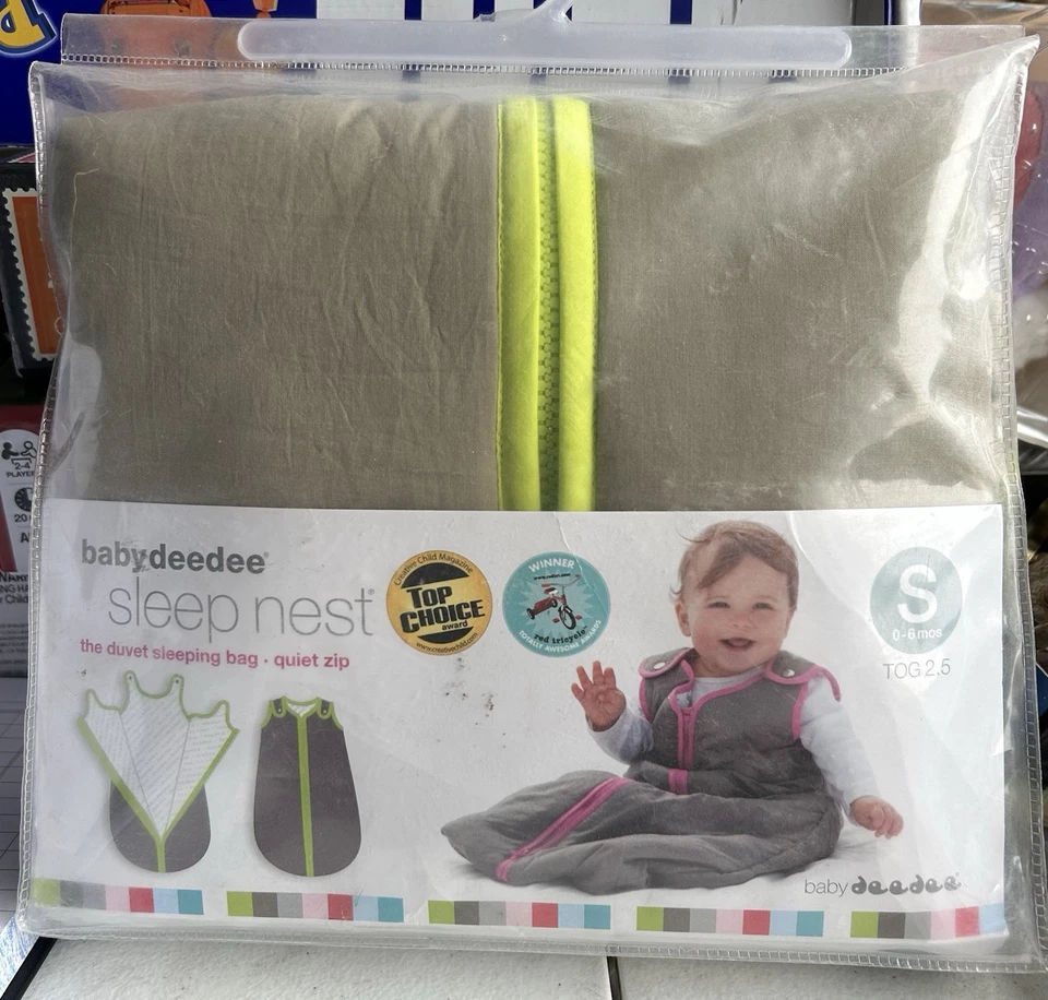Bebé Deedee Nido de Dormir Edredón Saco de Dormir Saco Caqui S 0-6 Meses Nuevo Foto 4 de 4