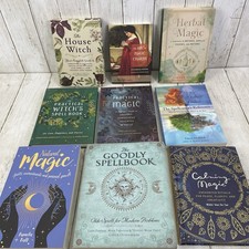 Witchcraft, Spell Book, Magic Charms, Herbal Magic, Natural Magic Lot Of 9 Books