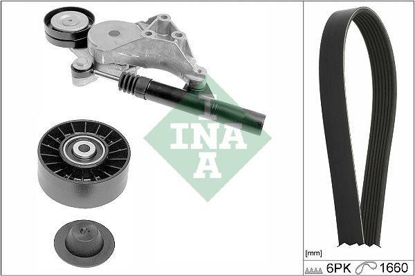 Schaeffler INA 529 0471 10 Keilrippenriemensatz FüR Audi Seat Skoda VW-image