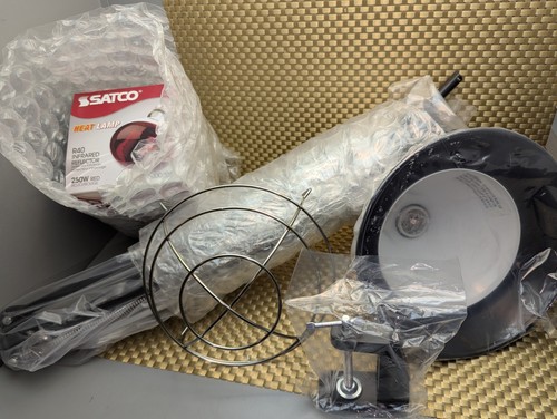 SATCO Wärmelampe mit 1 Birne Wärmelampe mit verstellbarem Arm - SCHREIBTISCHKLEMME - Bild 8 von 12