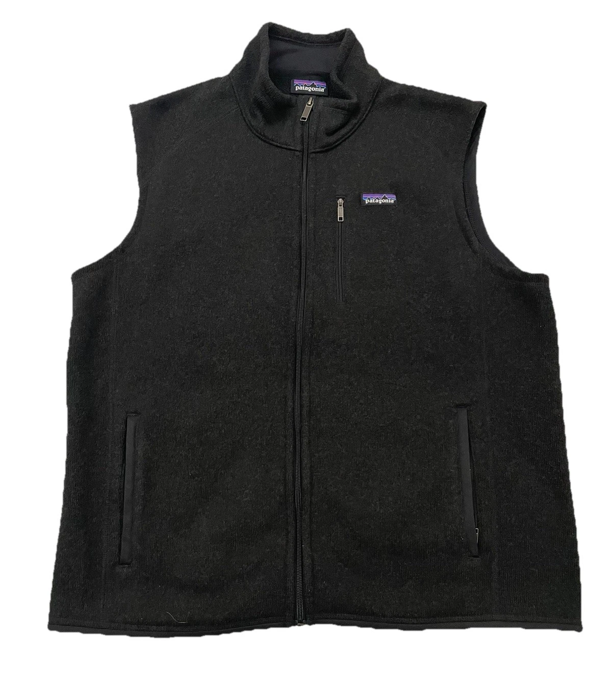 Patagonia Better Sweater Fleece Vest Men's XL Black Full Zip Outdoors Hiking