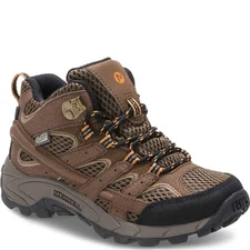 Merrell Unisex-Child Moab 2 Mid WTRPF Hiking Boot 11.5 Big Kid Earth Brown