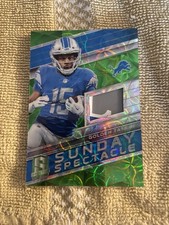 2018 Panini Golden Tate III Sunday Spectacle Jersey  /25 Prizm Neon Green #14