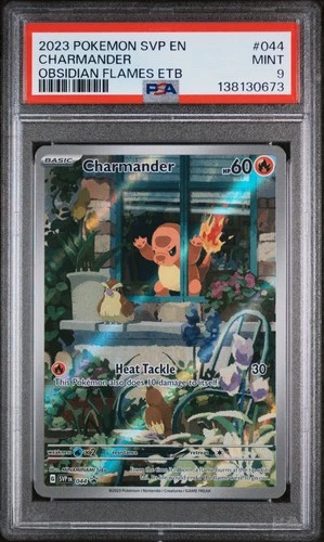 2023 POKEMON SVP EN-SV BLACK STAR PROMO #044 CHARMANDER PSA 9