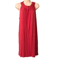 Max Studio Orange Jersey Dress Woman Size Medium Shift Sleeveless Comfy
