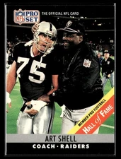 1990 Pro Set #161 HOF - ART SHELL - Raiders