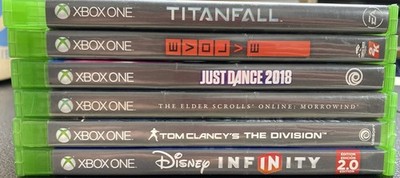 RZ Xbox One Game Lot Of 6 Titanfall, Tom Clancy, Just Dance,