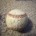Chin-Lung Hu Signed Game Used Baseball - BAS - Dodgers Mets Taiwan - RARE