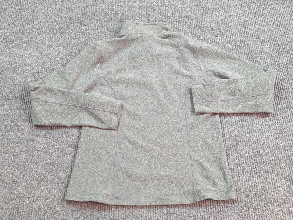 Sudadera North Face Mujer Gris Medio Polar 1/4 Cremallera Pullover Exterior Foto 4 de 4