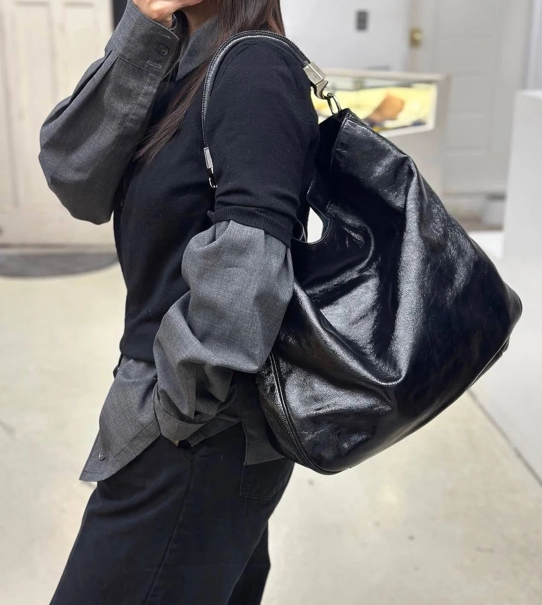 Saint Laurent Patent Bags & Handbags for Women for sale | eBay