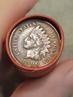 Fantastic Au+1906 Indian Head &Bu D Mint Dime Ends Of Lincoln Wheat Cent Roll