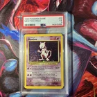 1999 WOTC Pokémon TCG Mewtwo Holo Rare Base Set, Unlimited, PSA 5 Vintage