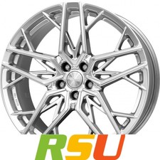 Brock B44 hyper-silber lackiert 8.5x19" ET40 LK5 114.3 ML 72.6 Alufelgen 19 Zoll