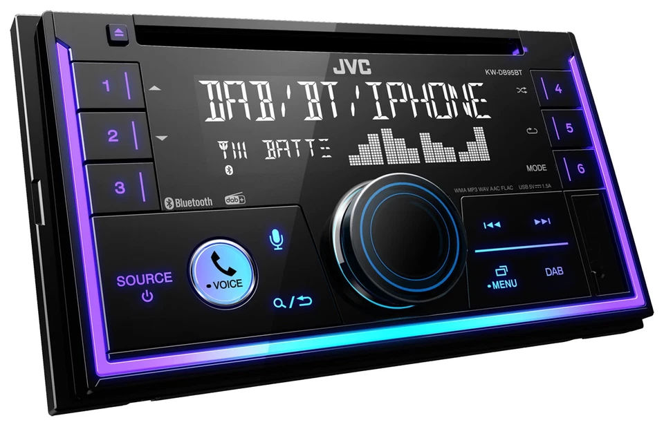 JVC MP3 USB 2DIN DAB Bluetooth CD Autoradio für Toyota Highlander Matrix RAV 4 - Bild 4 von 4