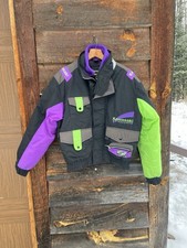 Vintage Official Kawasaki Motorsports Ski Jacket Motorcycle Size Large Zrx ZX-7
