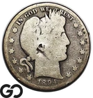 1894-S Barber Half Dollar, Better Date San Francisco Issue