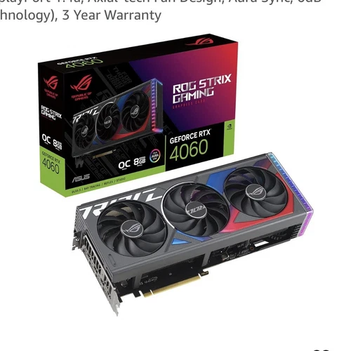 ASUS ROG Strix GeForce RTX 4060 OC 8GB GDDR6 PCIe 4.0 DLSS 3 RGB