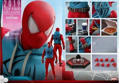 1/6 Hot Toys VGM34 Marvel's Spider-Man (Scarlet Spider Suit)  NEW Action Figure